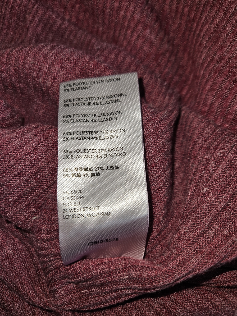 We The Free People Ribbed Off-Shoulder Sweater - Mauve Pink Womens Size Large - Picture 10 of 11